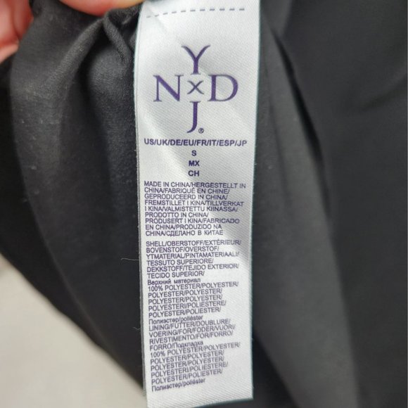 NYDJ Black Tank Top Embroidered Yolk Flowy Size S NWT - Picture 5 of 10